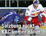 Andras Benk (Fehervar) und Andre Lakos (Salzburg)