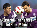 Aleksandar Dragovic und Nacer Barazite von Austria Wien
