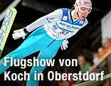 Martin Koch beim Skifliegen in Oberstdorf