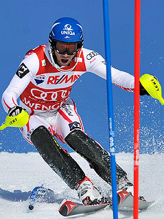 © APA/EPA/Peter Schneider Benjamin Raich im Slalom