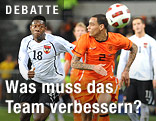 David Alaba (AUT) und Gregory van der Wiel (NED)