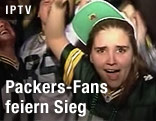 Jubelnde Green-Bay-Fans nach der Super Bowl