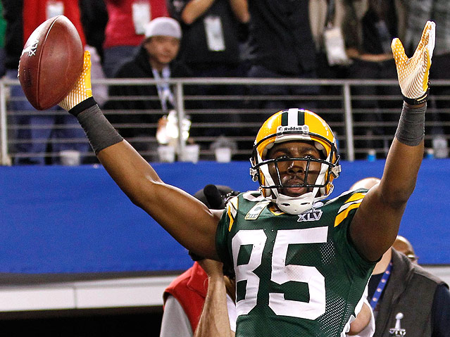 © Reuters/Mike Stone Jubel von Greg Jennings (Green Bay)