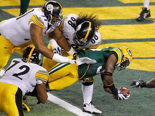 © Reuters/Gary Hershorn Touchdown von Nick Collins (Green Bay Packers)