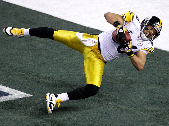 © AP/Charlie Riedel Touchdown von Hines Ward (Pittsburgh Steelers)