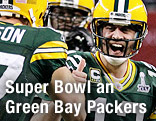Jubel von Aaron Rodgers (Green Bay Packers)
