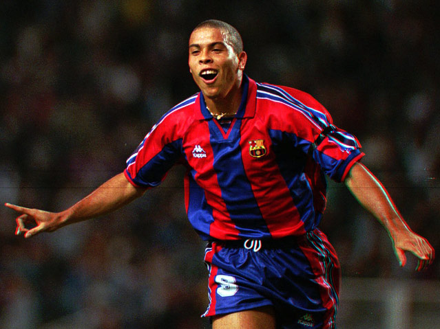 © AP/Denis Doyle Ronaldo (Barcelona) jubelt