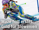 Die Slowenin Tina Maze im Riesentorlauf