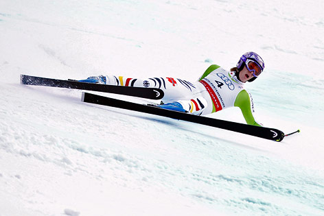 © GEPA/Josef Bollwein Maria Riesch stürzt beim Riesentorlauf