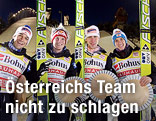 Kofler, Morgenstern, Koch und Schlierenzauer in Siegerpose