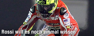 Motorradfahrer Valentino Rossi (Ducati)
