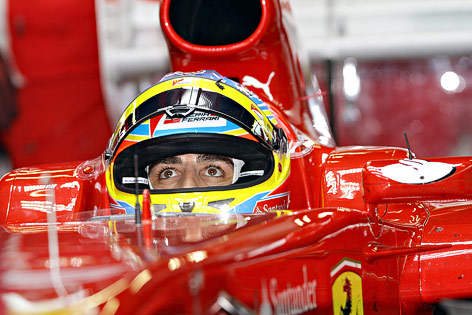 © GEPA/xpb.cc/Photo4 Formel-1-Fahrer Alonso im Cockpit