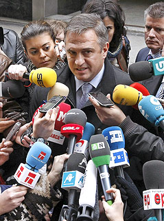 © APA/EPA/EFE/ F. Alvarado Der spanische Ligapräsident, Jose Luis Astiazaran