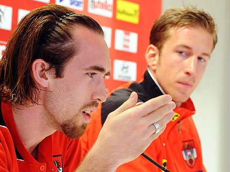 © APA/Herbert Pfarrhofer Christian Fuchs und Marc Janko