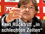 ÖFB-Teamchef Dietmar Constantini bei einer Pressekonferenz