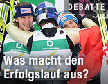 Martin Koch, Thomas Morgenstern und Gregor Schlierenzauer