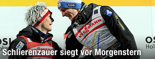 Jubel von Thomas Morgenstern und Gregor Schlierenzauer