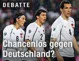 ÖFB-Teamspieler Yasin Pehlivan, Aleksandar Dragovic und Emanuel Pogatetz