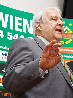 Rapid-Präsident Rudolf Edlinger