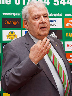 Rapid-Präsident Rudolf Edlinger