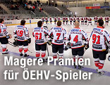 ÖEHV-Team bei der Hymne