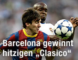 Lionel Messi (Barca) und Lassana Diarra (Real)