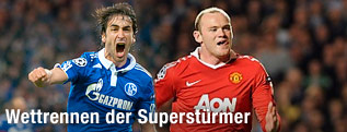 Raul (schalke) und Rooney (Manchester)