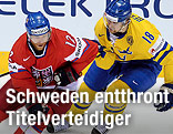 Jiri Novotny (Tschechien) und Patrik Berglund (Schweden)