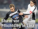 Martin Ehrenreich (Sturm) und Rene Aufhauser (LASK)