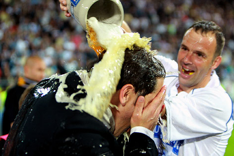 © APA/Markus Leodolter Sturm-Trainer Franco Foda und Mario Haas