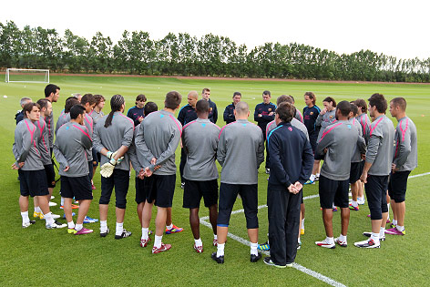 © Reuters/FC Barcelona Barca-Trainingscamp in London