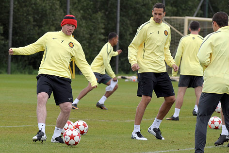 © APA/EPA/Robin Parker Training von Manchester United