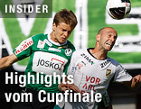 Markus Hammerer (Ried) und Harald Dürr (Austria Lustenau) im Kopfballduell