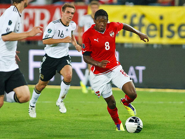 © ORF.at/Christian Öser David Alaba wird von Phillip Lahm verfolgt