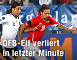 Sami Khedira (Deutschland) gegen Martin Harnik (&Ouml;sterreich)