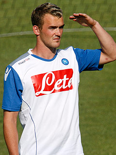 Erwin Hoffer im Napoli-Trikot