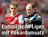 Aaron Ramsey (Arsenal) gegen Wayne Rooney (Manchester United)
