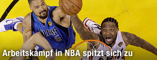 Tyson Chandler (Dallas) und Udonis Haslem (Miami)