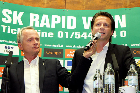 Abdreas Marek und Trainer Peter Schöttel
