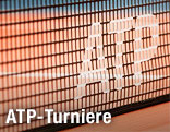 Tennisnetz mit der Aufschrift "ATP"