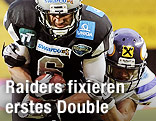 Pascal Maier (Swarco Raiders) gegen Daniel Auböck (Vienna Vikings)
