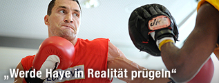 Vladimir Klitschko während des Trainings