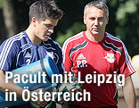 Marco Hoffmann mit seinem Trainer Peter Pacult