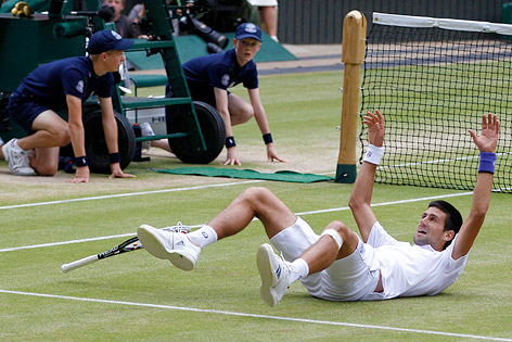 © Reuters/Stefan Wermuth Jubel von Novak Djokovic