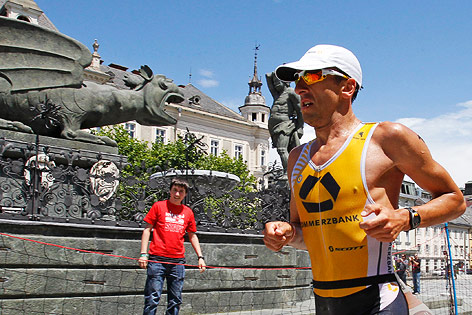 © APA/Gert Eggenberger Marino Vanhoenacker (Belgien) beim Laufen