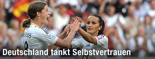 Spielzene Frauen-Fu&szlig;ball-WM Deutschland - Frankreich