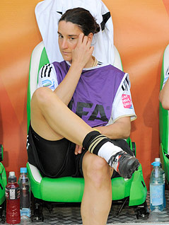 © AP/Jens Meyer Deutsche Fußballerin Birgit Prinz