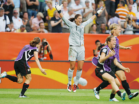 © AP/Petr David Josek Jubel von US-Torhüterin Hope Solo