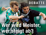 Markus Heikkinen (Rapid) und Imre Szabics (Sturm)