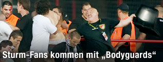 Ausschreitungen bei Honved gegen Sturm 2008